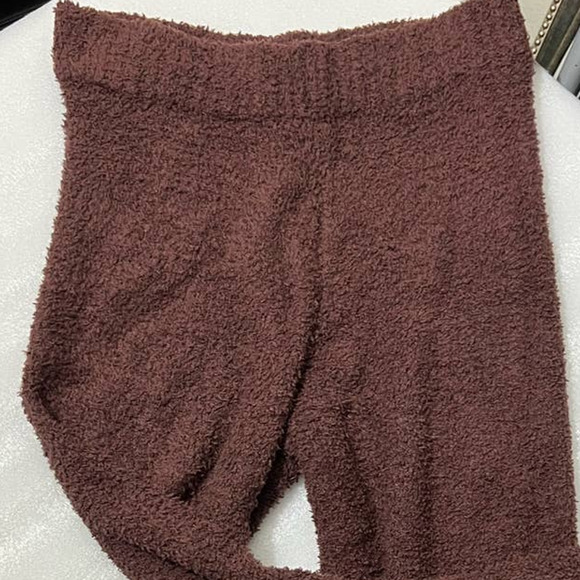 SKIMS XXL Set Purple NEW Sherpa Teddy Crop Pullover Sweater Wide Leg Sweatpant - Picture 5 of 10